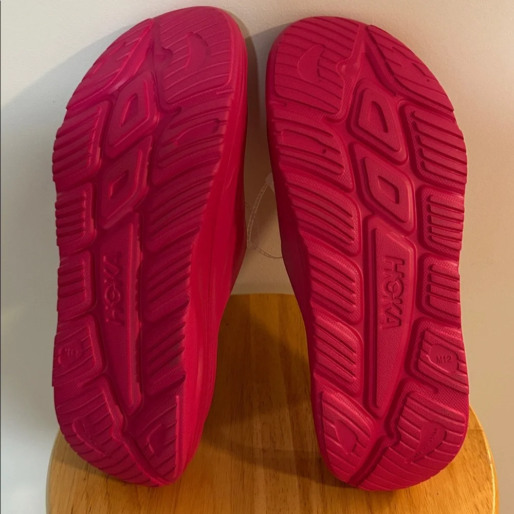 NWT Hoka Ora Recovery 3 Slides Mens Pink Slides Men’s Size 12 Women's Sz 14 - Picture 10 of 14